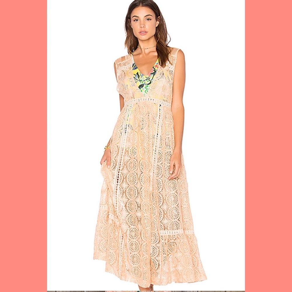 Free People Orange Midi Dress - NWT!